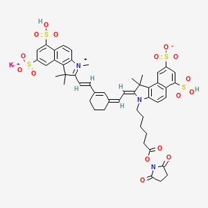 molecular formula C49H50KN3O16S4 B13923894 Sulfo-Cy7.5 NHS ester 