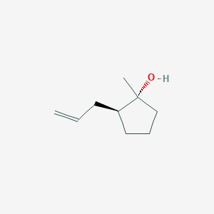 molecular formula C9H16O B13923898 (1R,2S)-2-Allyl-1-methylcyclopentanol 