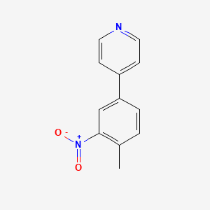 molecular formula C12H10N2O2 B13923918 4-(4-Methyl-3-nitrophenyl)pyridine CAS No. 4373-63-1