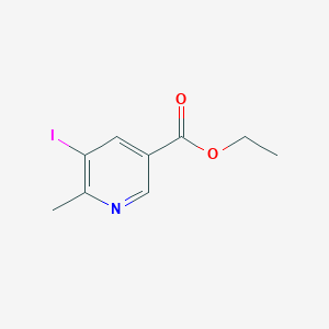 molecular formula C9H10INO2 B13923937 Ethyl 5-iodo-6-methylnicotinate CAS No. 1008138-75-7