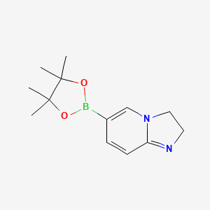 molecular formula C13H19BN2O2 B13923947 6-(4,4,5,5-tetramethyl-1,3,2-dioxaborolan-2-yl)-2,3-dihydroimidazo[1,2-a]pyridine 