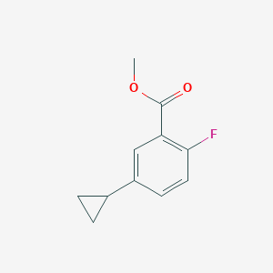 molecular formula C11H11FO2 B13923949 Methyl 5-cyclopropyl-2-fluorobenzoate 