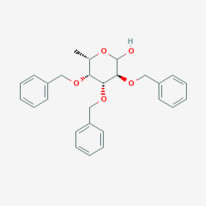 molecular formula C27H30O5 B013924 2,3,4-Tri-O-benzyl-6-deoxyhexopyranose CAS No. 60431-34-7