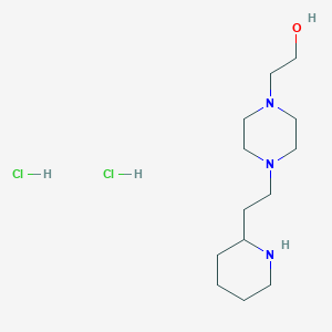 2-{4-[2-(2-Piperidinyl)ethyl]-1-piperazinyl}-1-ethanol dihydrochloride