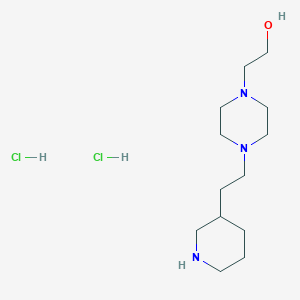2-{4-[2-(3-Piperidinyl)ethyl]-1-piperazinyl}-1-ethanol dihydrochloride