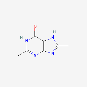 molecular formula C7H8N4O B13924039 2,8-Dimethyl-3,7-dihydro-6H-purin-6-one CAS No. 36827-61-9