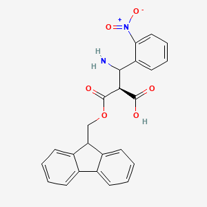 molecular formula C24H20N2O6 B13924041 Fmoc-(S)-3-Amino-3-(2-nitrophenyl)-propionic acid 
