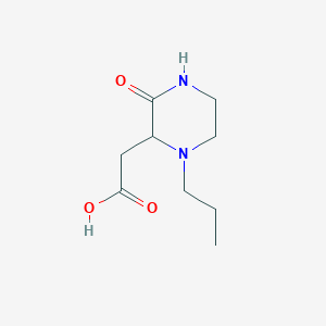 2-(3-Oxo-1-propyl-2-piperazinyl)acetic acid