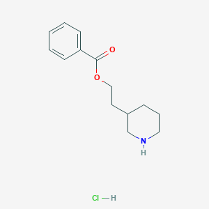 2-(3-Piperidinyl)ethyl benzoate hydrochloride
