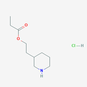 2-(3-Piperidinyl)ethyl propanoate hydrochloride