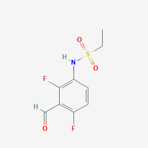 molecular formula C9H9F2NO3S B13924127 N-(2,4-difluoro-3-formylphenyl)Ethanesulfonamide 