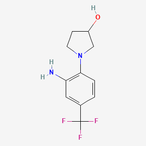 1-[2-Amino-4-(trifluoromethyl)phenyl]-3-pyrrolidinol