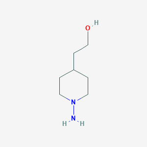 molecular formula C7H16N2O B13924158 1-Amino-4-piperidineethanol 