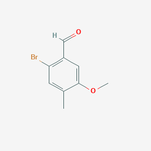 molecular formula C9H9BrO2 B13924167 Benzaldehyde, 2-bromo-5-methoxy-4-methyl- CAS No. 57295-32-6
