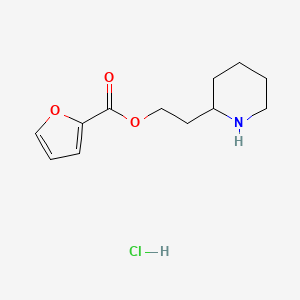2-(2-Piperidinyl)ethyl 2-furoate hydrochloride