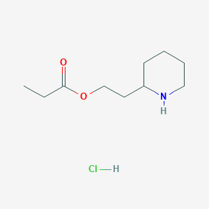 2-(2-Piperidinyl)ethyl propanoate hydrochloride