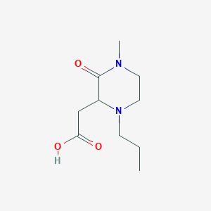 2-(4-Methyl-3-oxo-1-propyl-2-piperazinyl)-acetic acid