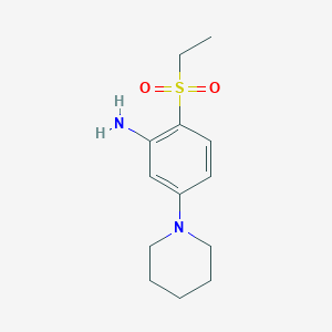 2-(Ethylsulfonyl)-5-(1-piperidinyl)aniline