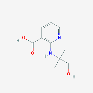 2-[(2-Hydroxy-1,1-dimethylethyl)amino]-nicotinic acid