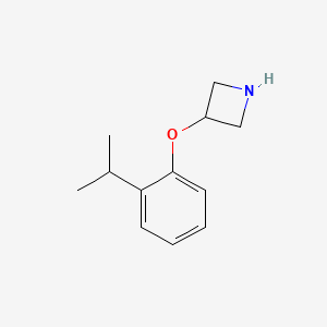 molecular formula C12H17NO B1392425 3-(2-Isopropylphenoxy)azetidine CAS No. 1219982-65-6