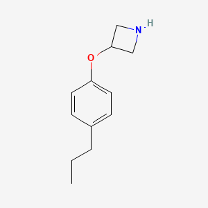 molecular formula C12H17NO B1392429 3-(4-Propylphenoxy)azetidine CAS No. 1219982-21-4