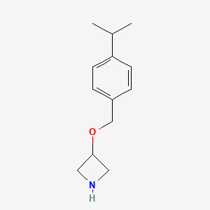 molecular formula C13H19NO B1392434 3-((4-Isopropylbenzyl)oxy)azetidine CAS No. 1220028-11-4