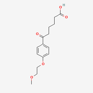 6-[4-(2-Methoxyethoxy)phenyl]-6-oxohexanoic acid