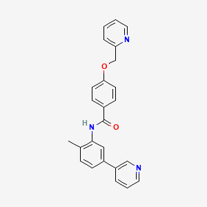 molecular formula C25H21N3O2 B13924445 N-(2-methyl-5-pyridin-3-ylphenyl)-4-(pyridin-2-ylmethoxy)benzamide 