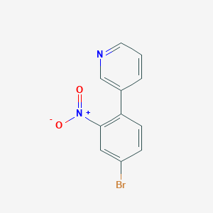 molecular formula C11H7BrN2O2 B13924469 3-(4-Bromo-2-nitrophenyl)pyridine 