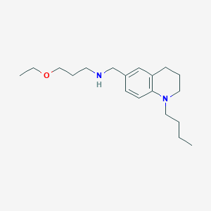molecular formula C19H32N2O B1392447 N-[(1-Butyl-1,2,3,4-tetrahydroquinolin-6-yl)methyl]-3-ethoxypropan-1-amine CAS No. 1244855-34-2