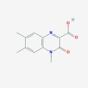 4,6,7-Trimethyl-3-oxo-3,4-dihydroquinoxaline-2-carboxylic acid
