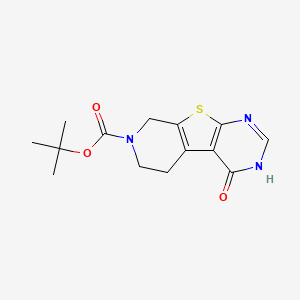 tert-Butyl 4-oxo-3,5,6,8-tetrahydropyrido[4',3':4,5]thieno[2,3-d]pyrimidine-7(4H)-carboxylate