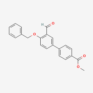 molecular formula C22H18O4 B13924495 Methyl 4'-(benzyloxy)-3'-formyl[1,1'-biphenyl]-4-carboxylate 