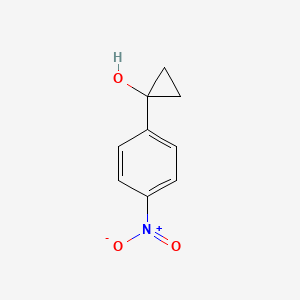molecular formula C9H9NO3 B1392450 1-(4-Nitrophenyl)cyclopropan-1-ol CAS No. 1243040-00-7