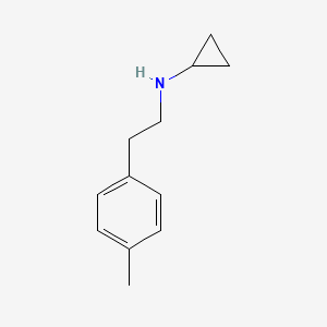 molecular formula C12H17N B13924579 Cyclopropyl-(2-p-tolylethyl)amine CAS No. 625435-22-5
