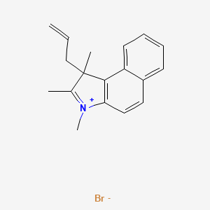 molecular formula C18H20BrN B1392458 1,2,3-Trimethyl-1-(2-propen-1-yl)-1h-benz[e]indolium bromide CAS No. 891503-79-0