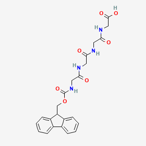 molecular formula C23H24N4O7 B1392464 Fmoc-Gly-Gly-Gly-Gly CAS No. 1001202-16-9
