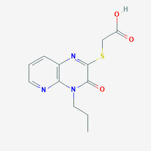 [(3-Oxo-4-propyl-3,4-dihydropyrido[2,3-b]pyrazin-2-yl)thio]acetic acid