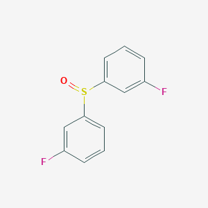 molecular formula C12H8F2OS B13924712 Benzene, 1,1'-sulfinylbis[3-fluoro- 