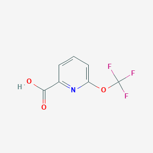molecular formula C7H4F3NO3 B1392473 6-(Trifluoromethoxy)picolinic acid CAS No. 1221172-11-7