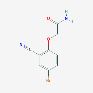 molecular formula C9H7BrN2O2 B13924748 2-(4-Bromo-2-cyanophenoxy)acetamide 
