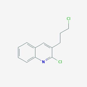 molecular formula C12H11Cl2N B139248 2-Chloro-3-(3-chloropropyl)quinoline CAS No. 159383-54-7