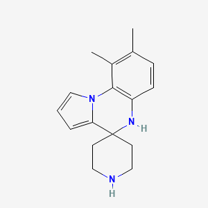 molecular formula C17H21N3 B1392481 8',9'-Dimethyl-5'H-spiro[piperidine-4,4'-pyrrolo[1,2-a]quinoxaline] CAS No. 1242929-94-7