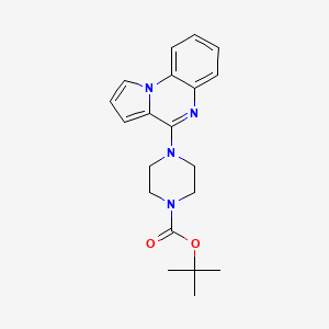 molecular formula C20H24N4O2 B1392492 Tert-butyl 4-pyrrolo[1,2-a]quinoxalin-4-ylpiperazine-1-carboxylate CAS No. 1242974-44-2