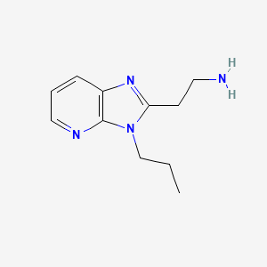 molecular formula C11H16N4 B1392497 [2-(3-Propyl-3H-imidazo[4,5-b]pyridin-2-yl)ethyl]amine CAS No. 1243034-00-5