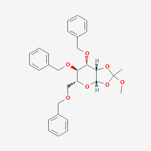 molecular formula C30H34O7 B013925 3,4,6-Tri-O-benzyl-b-D-mannopyranose 1,2-(methyl orthoacetate) CAS No. 16697-49-7