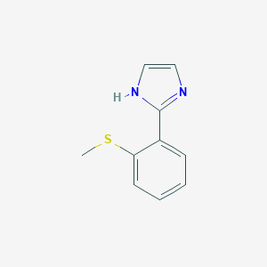 molecular formula C10H10N2S B139250 2-(2-Methylsulfanyl-phenyl)-1H-imidazole CAS No. 139975-95-4