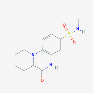 molecular formula C13H17N3O3S B1392500 N-Methyl-6-oxo-6,6a,7,8,9,10-hexahydro-5H-pyrido[1,2-a]quinoxaline-3-sulfonamide CAS No. 1105556-90-8