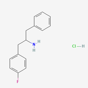 molecular formula C15H17ClFN B1392512 [1-Benzyl-2-(4-fluorophenyl)-ethyl]amine hydrochloride CAS No. 1242924-02-2