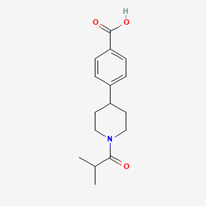 4-(1-Isobutyrylpiperidin-4-yl)benzoic acid